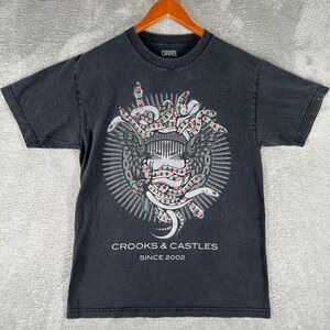 Crooks & Castles Medusa Graphic T-Shirt Mens Medium Short Sleeve